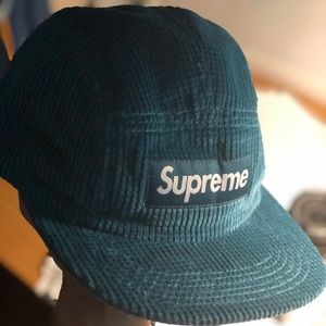 Supreme Corduroy Blue Strapback